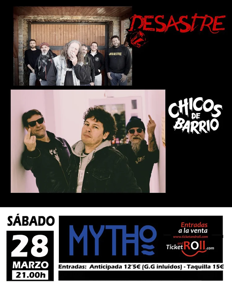 Desastre Bilbo Cartel del concierto de Desastre en Bilbo