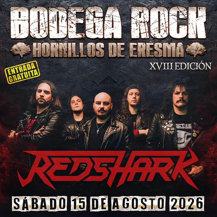 Redshark Bodega Rock 2026 Redshark en la próxima edición del Bodega Rock