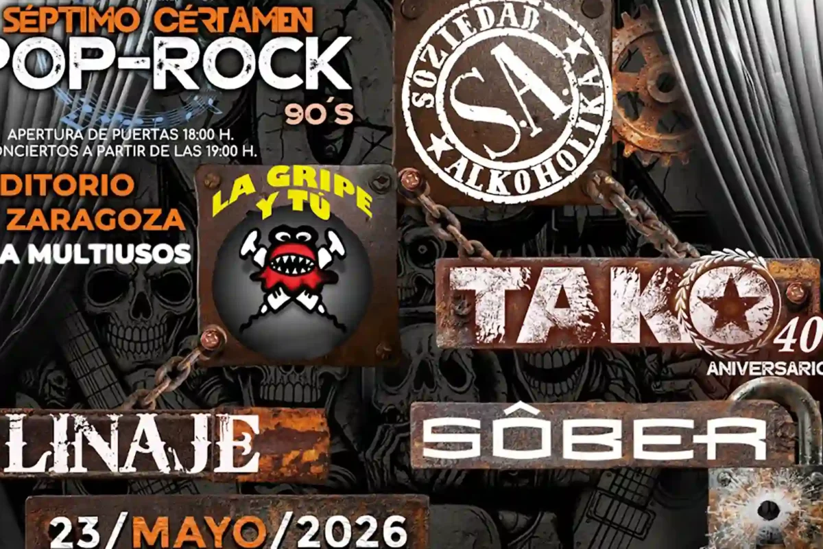 Cartel del séptimo certamen Pop Rock