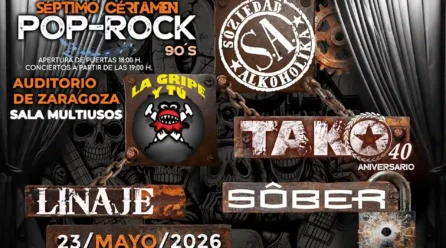 Cartel del séptimo certamen Pop Rock