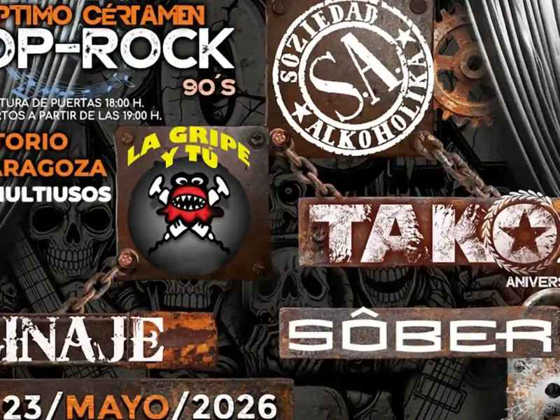 Cartel del séptimo certamen Pop Rock