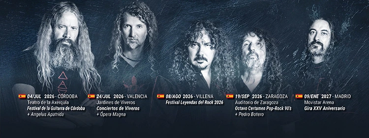 WarCry Fechas Cartel con las próximas actuaciones de WarCry