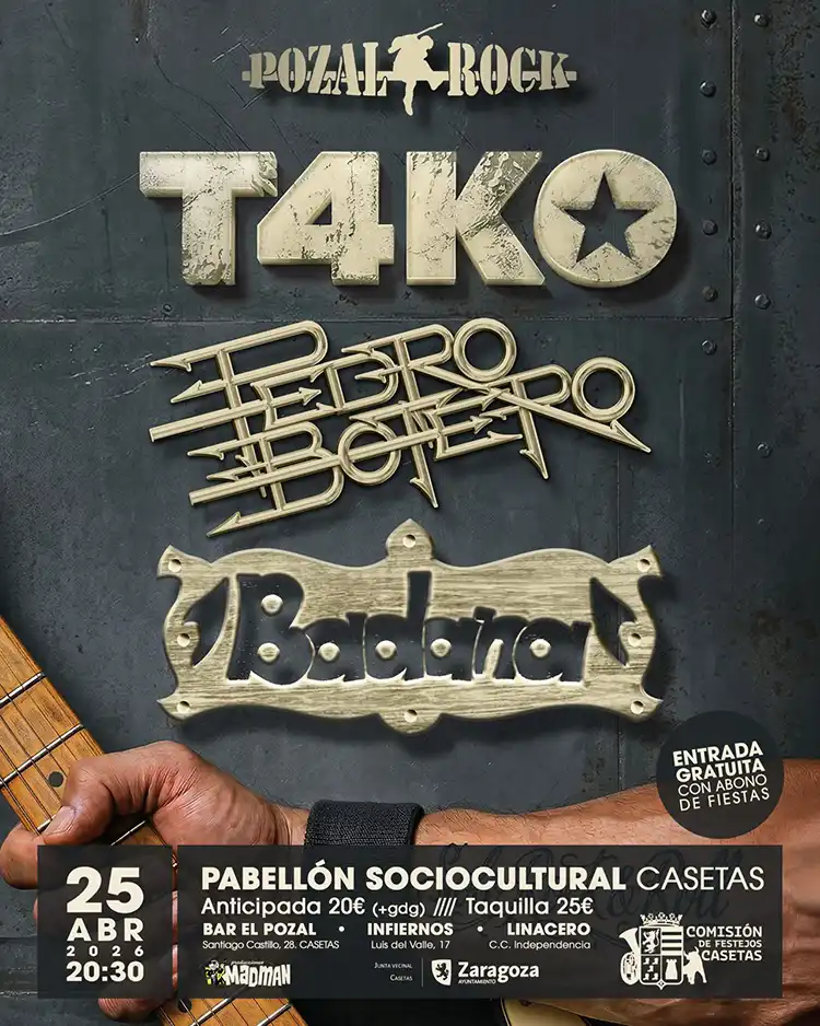 Pozal Rock 2026 Cartel de la nueva edición del Pozal Rock
