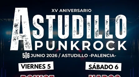 Cartel por días del Astudillo Punk Rock 2026