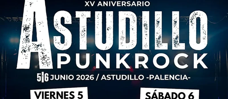 Cartel por días del Astudillo Punk Rock 2026