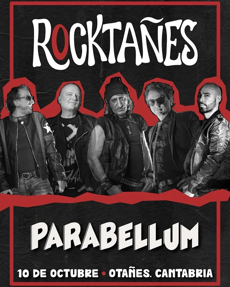 Parabellum Rocktañes 2026 Cartel de Parabellum en la próxima edición del Rocktañes.