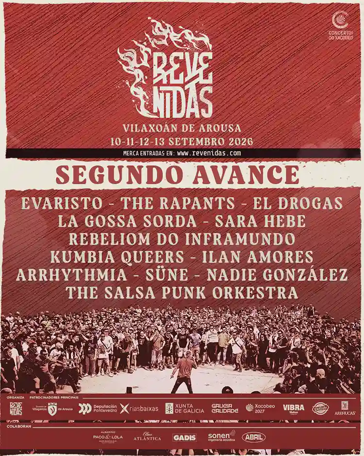 Festival Revenidas 2026 Cartel con las nuevas confirmaciones de la próxima edición del Festival Revenidas