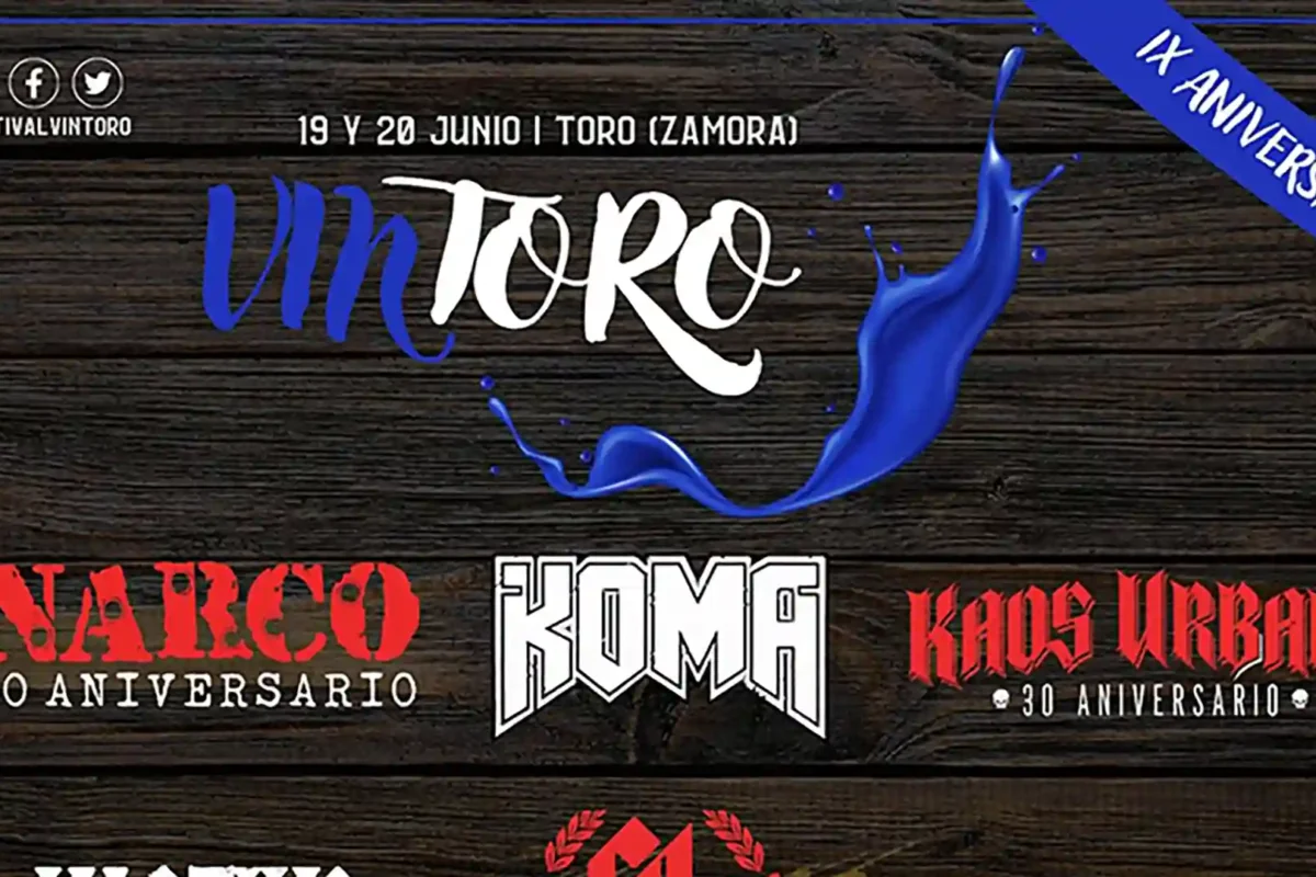 Cartel completo del festival Vintoro 2026