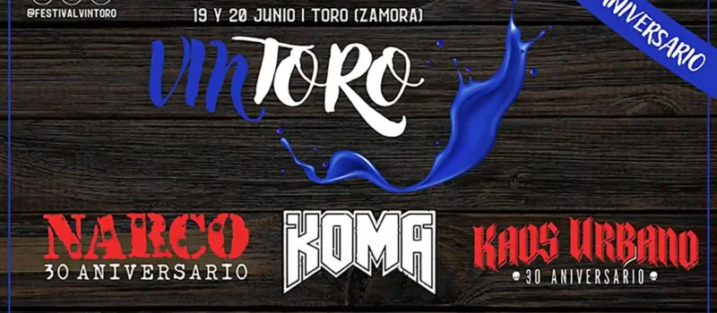Cartel completo del festival Vintoro 2026