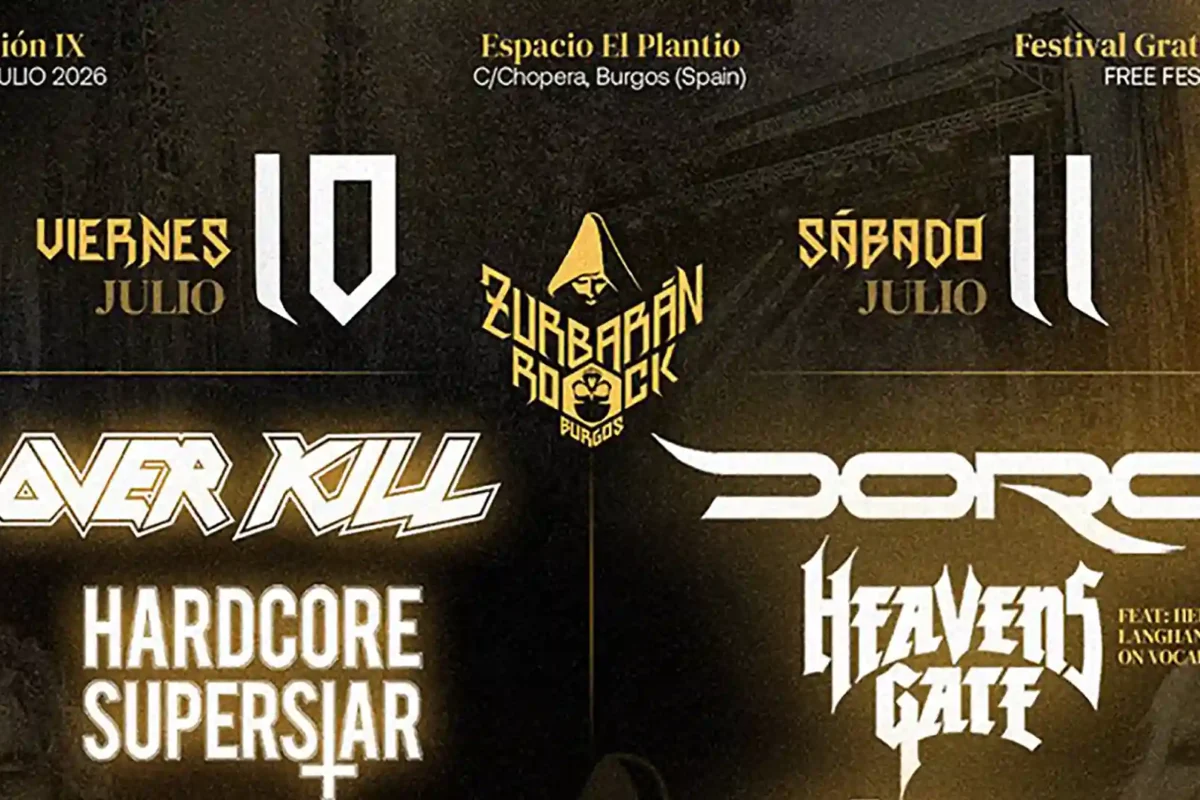 Cartel por días del Zurbarán Rock Burgos 2026