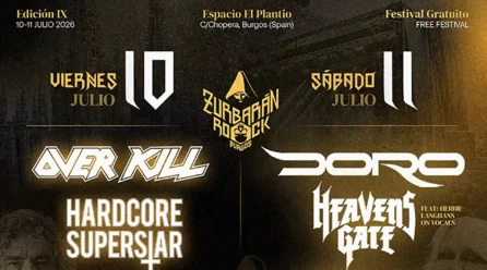 Cartel por días del Zurbarán Rock Burgos 2026