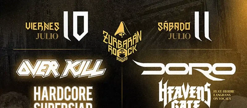 Cartel por días del Zurbarán Rock Burgos 2026