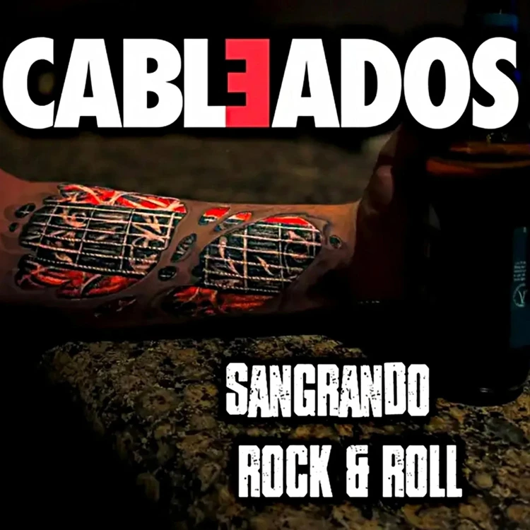 Portada del nuevo single de Cableados "Sangrando Rock & Roll"