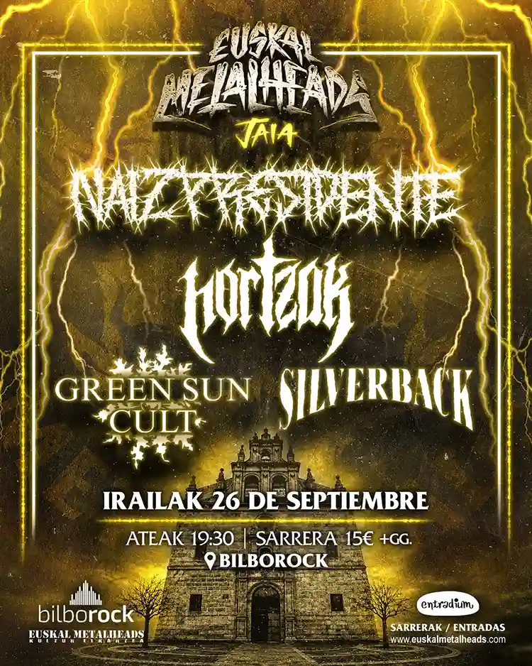 Euskal Metalheads Jaia Cartel de la primera edición del Euskal Metalheads Jaia