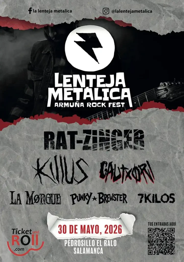 Lenteja Metalica Armuña Rock Fest 2026 Cartel completo del Lenteja Metalica Armuña Rock Fest