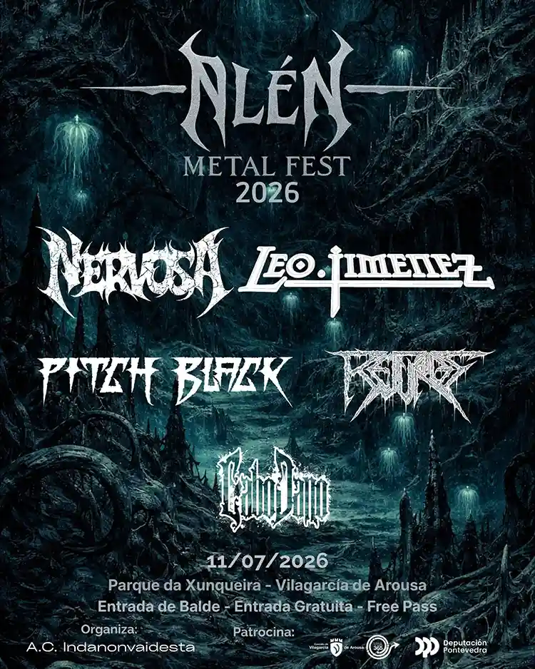 Alén Metal Fest 2026 Cartel completo de la sexta edición del Alén Metal Fest