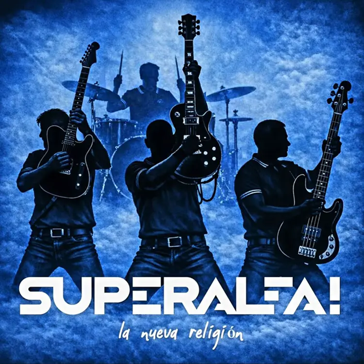 Superalfa! "La Nueva Religión" Portada del nuevo single de Superalfa! "La Nueva Religión"