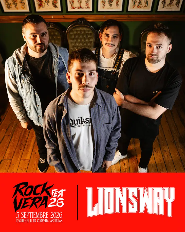 Cartel de Lions Way en la próxima edición del Rockvera Fest