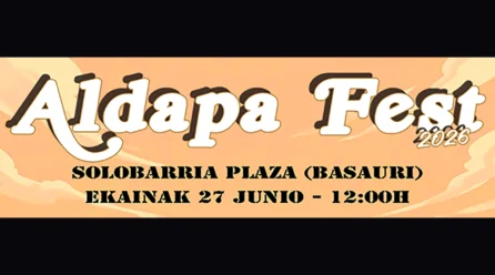 Este sábado se celebra el Aldapa Fest