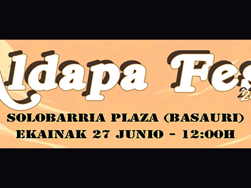 Este sábado se celebra el Aldapa Fest