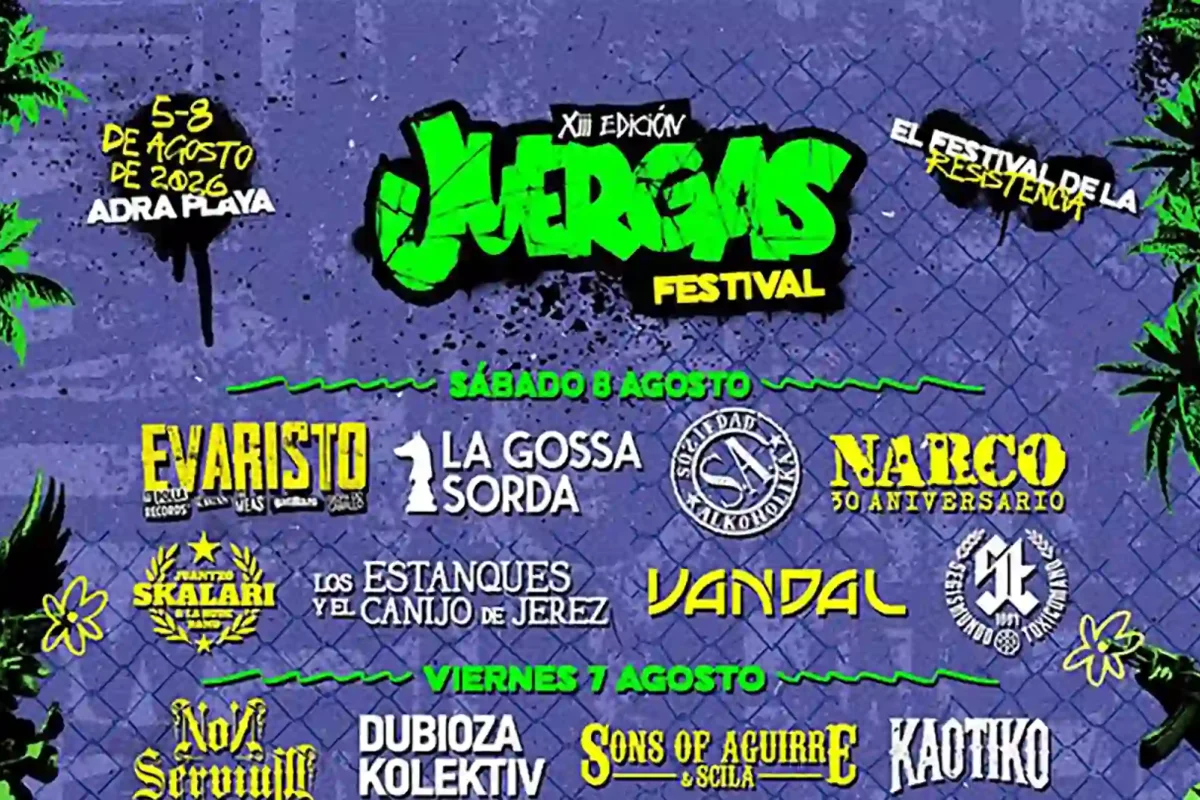 Horarios del The Juergas Rock Festival 2026