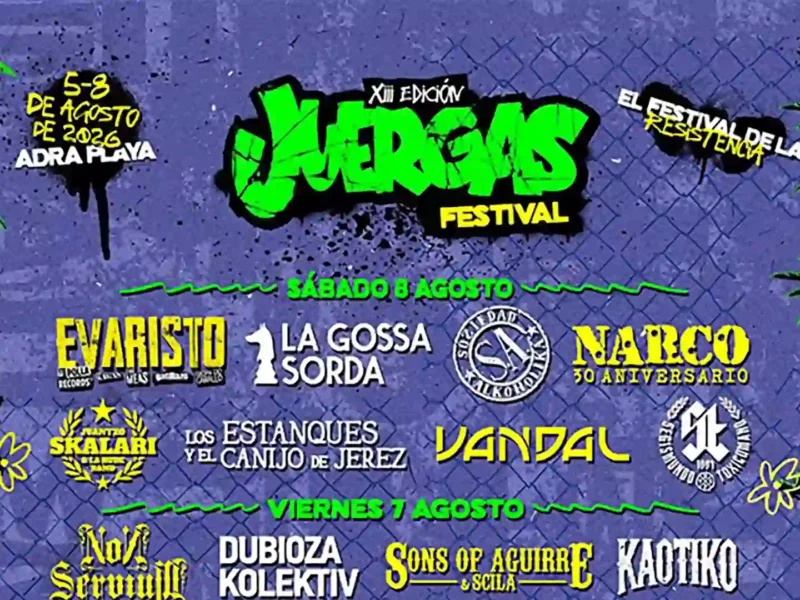 Horarios del The Juergas Rock Festival 2026