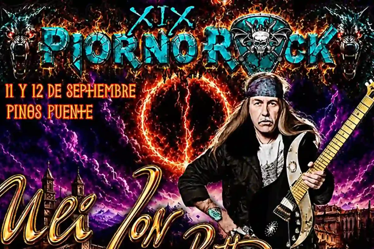 Cartel por días del Piorno Rock Festival 2026