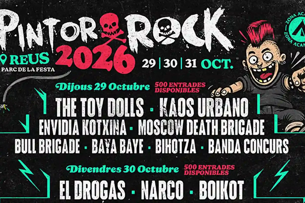 Cartel por días del PintorRock 2026