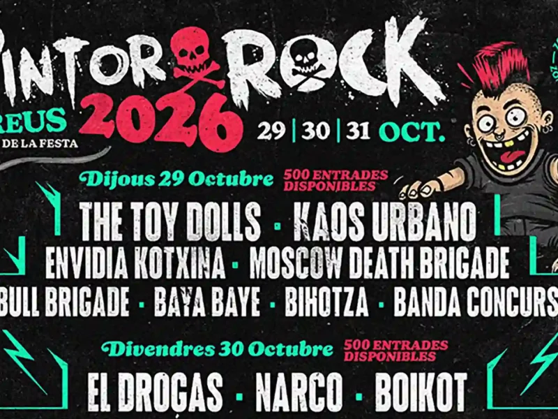 Cartel por días del PintorRock 2026