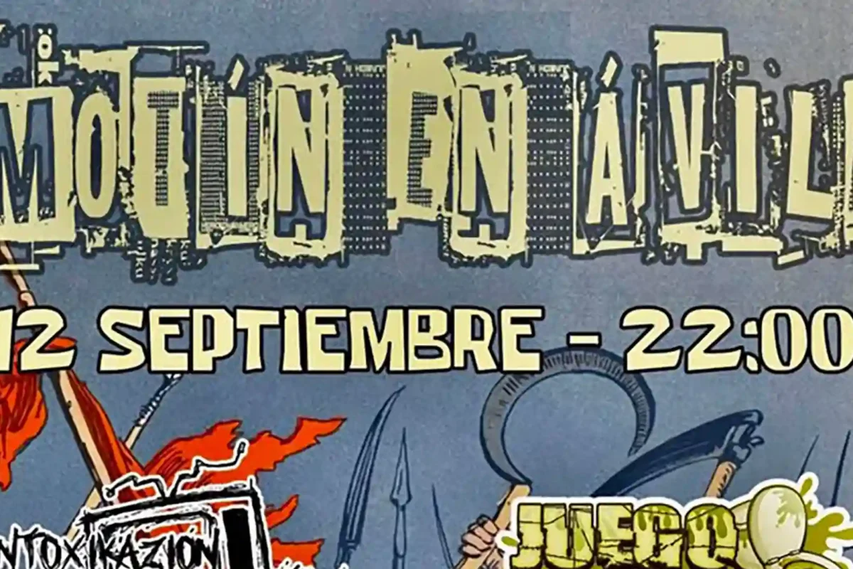 Cartel del Motín en Ávila