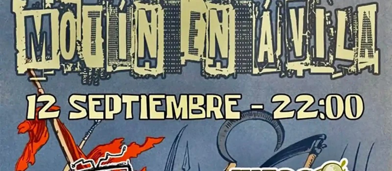 Cartel del Motín en Ávila