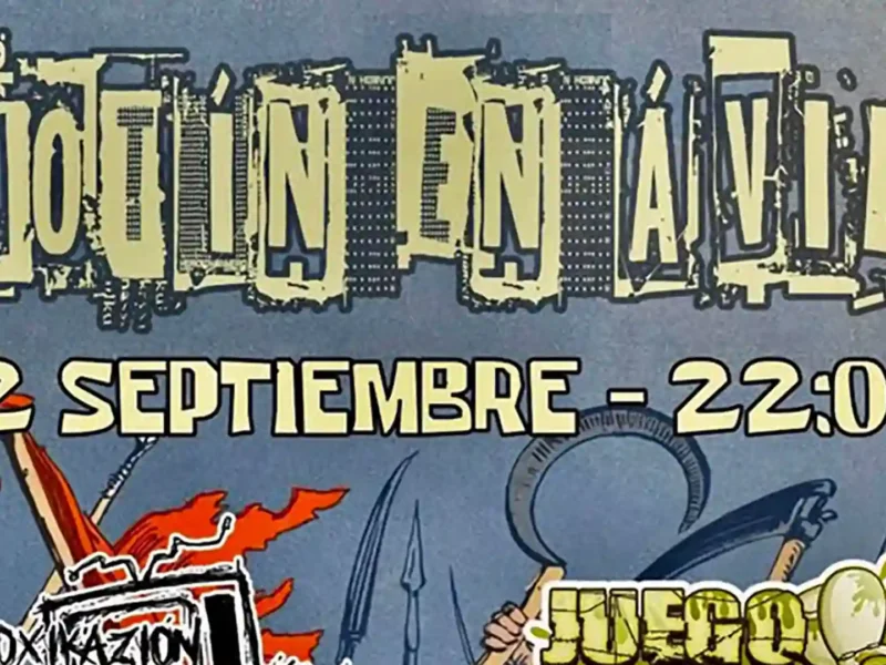 Cartel del Motín en Ávila