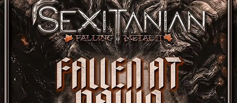 Cartel de la segunda edición del Sexitanian Falling Metal