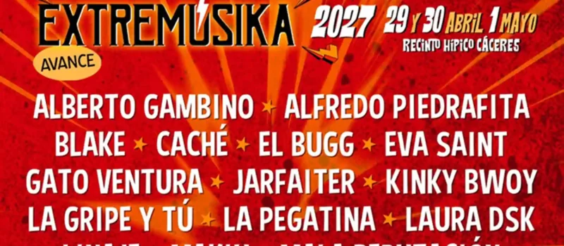 Primera tanda de confirmaciones del Extremúsika 2027