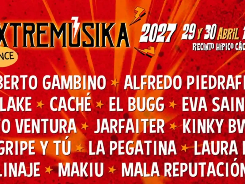 Primera tanda de confirmaciones del Extremúsika 2027